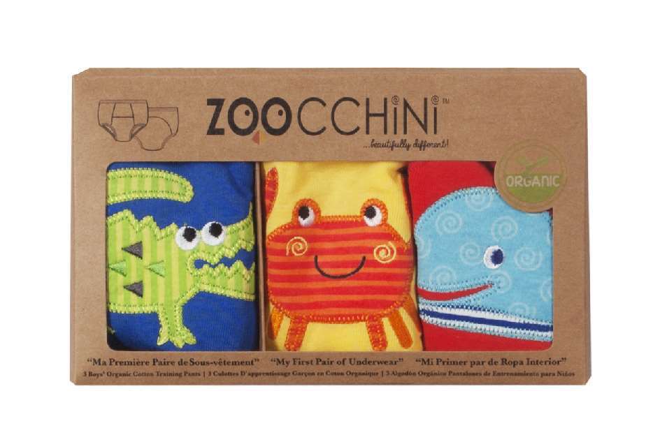 Zoocchini - Organic Cotton 3 Piece Potty Training Pants - Ocean Friend Boy