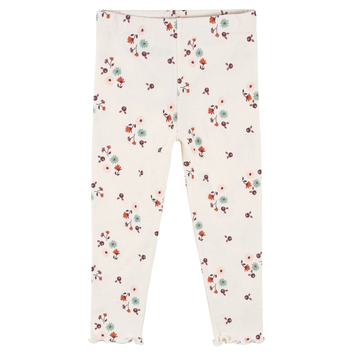 Gerber 3-Pack Girls Green Floral Leggings