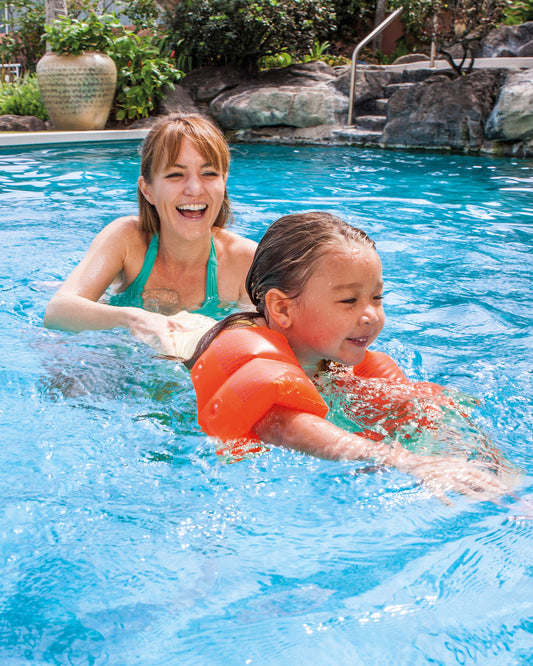 Orange Inflatable Arm Band Floaties