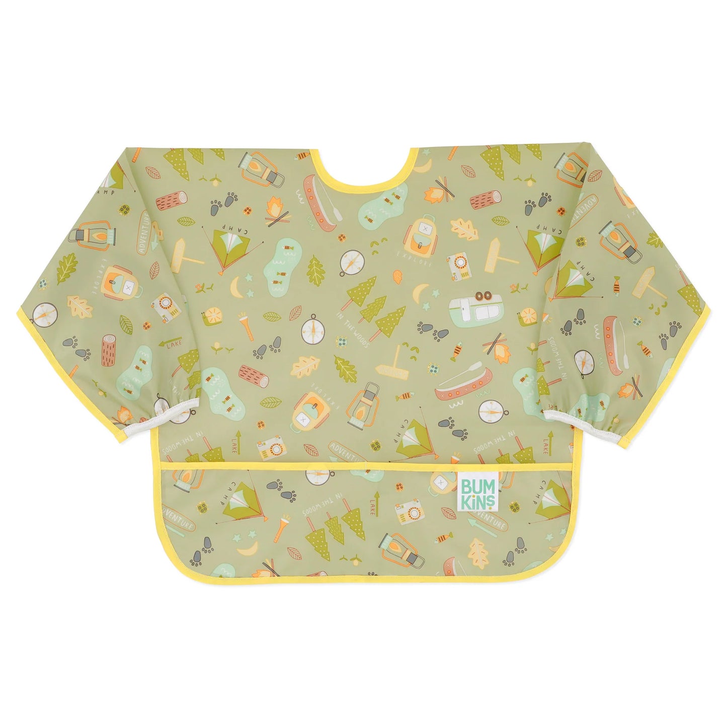 Bumkins - Sleeved Bib - Happy Campers