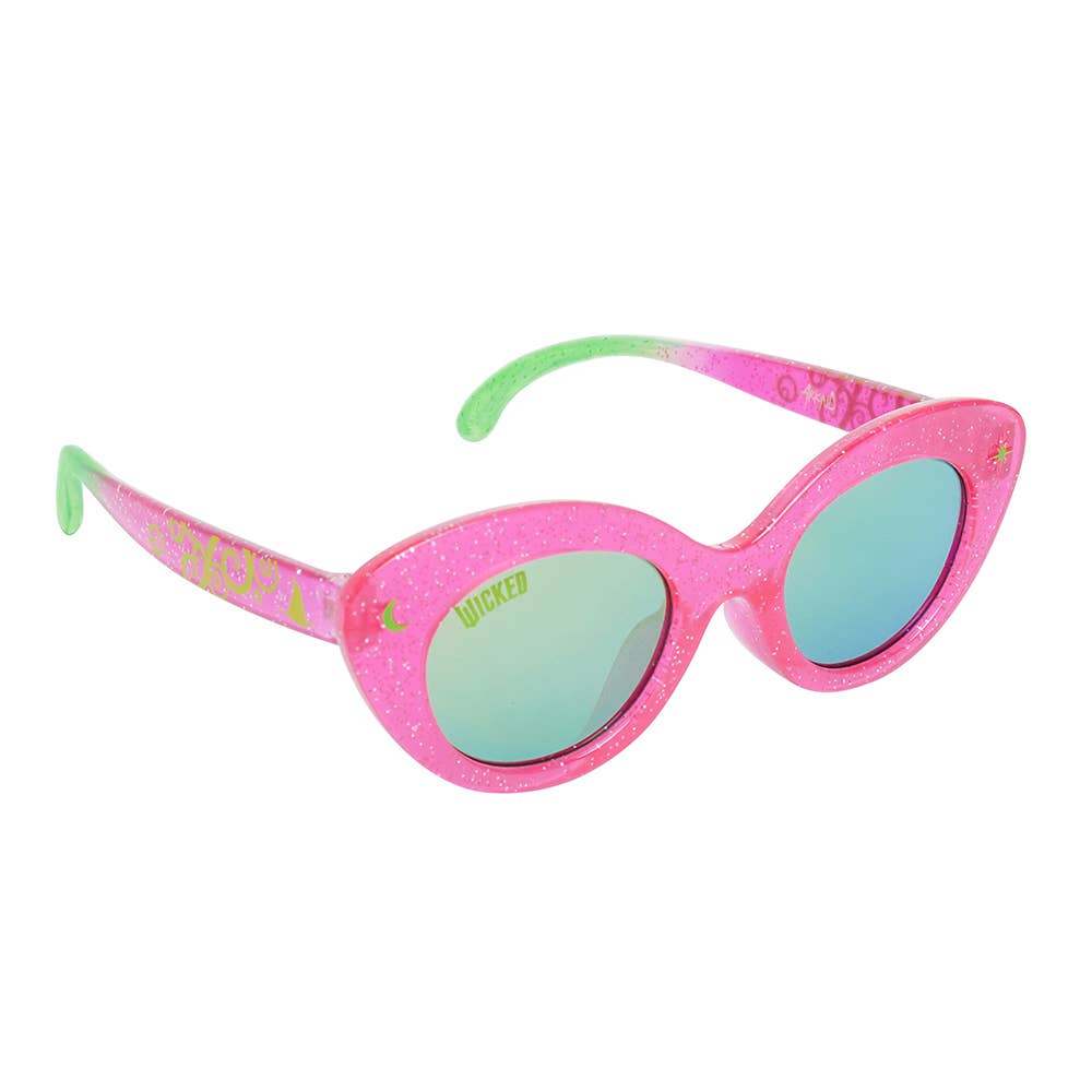 H2W dba Sun-Staches - Licensed Kids Arkaid Wicked Pink and Green Glitter Cateye