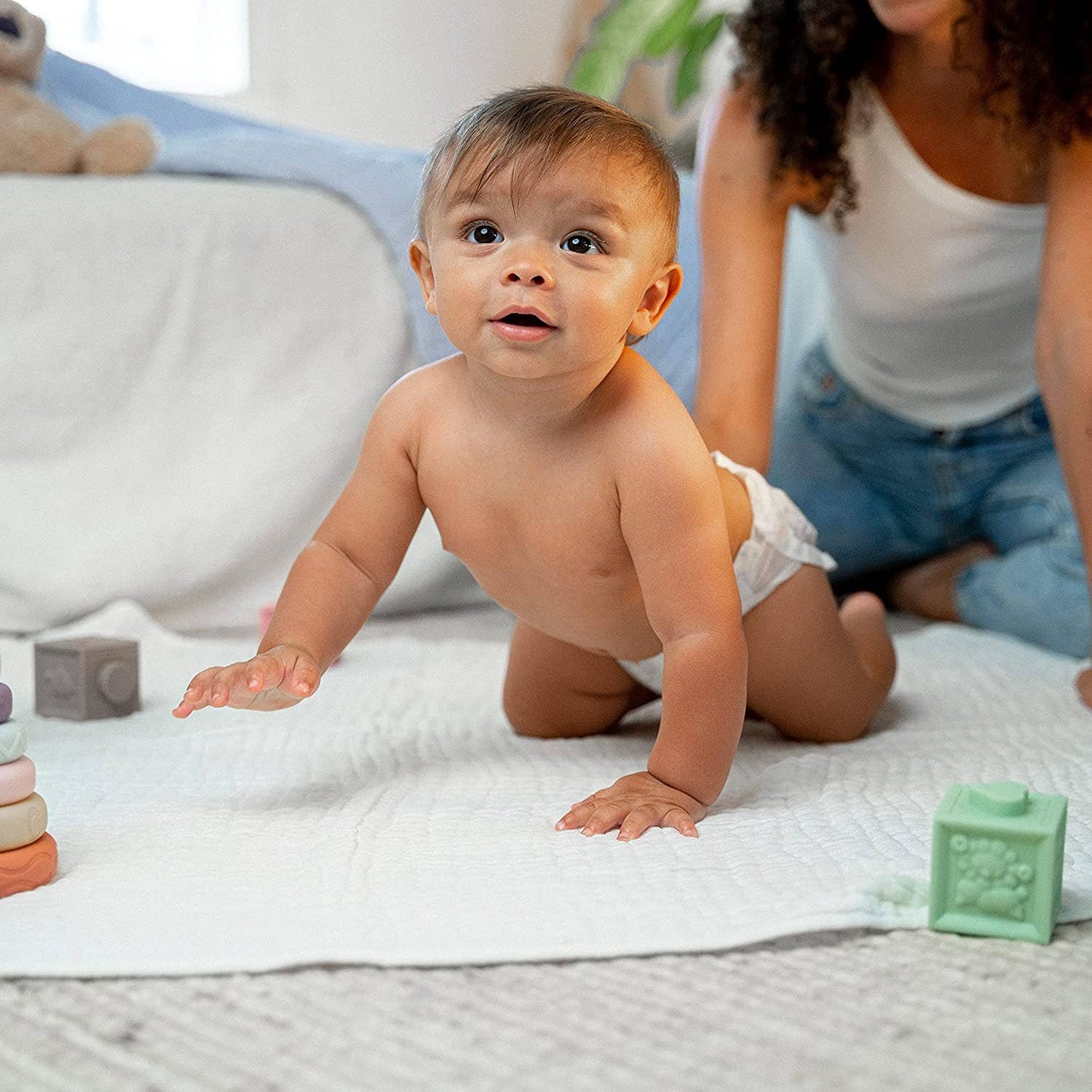 Comfy Cubs - Baby Muslin Cotton Blankets By Comfy Cubs: Slate Grey