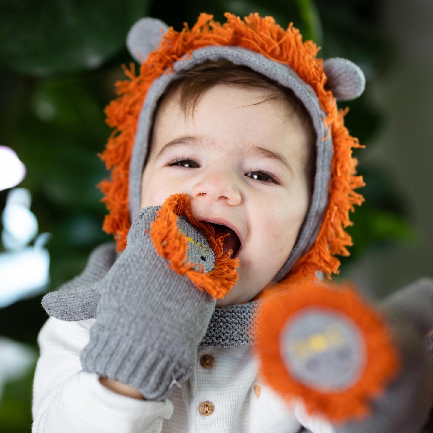 ZOOCCHINI - Baby Toddler Knit Balaclava Hat - Leo the Lion