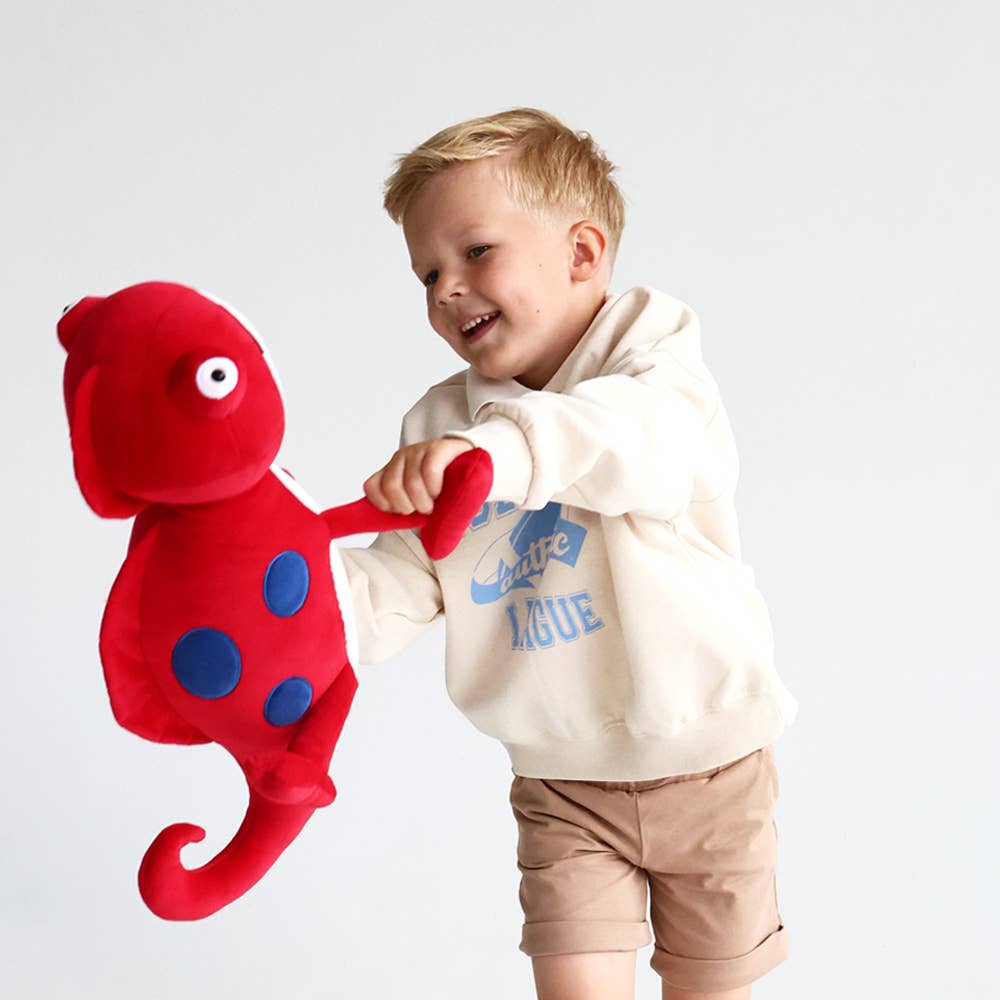 Orange Toys - Red Chameleon Plush 30cm