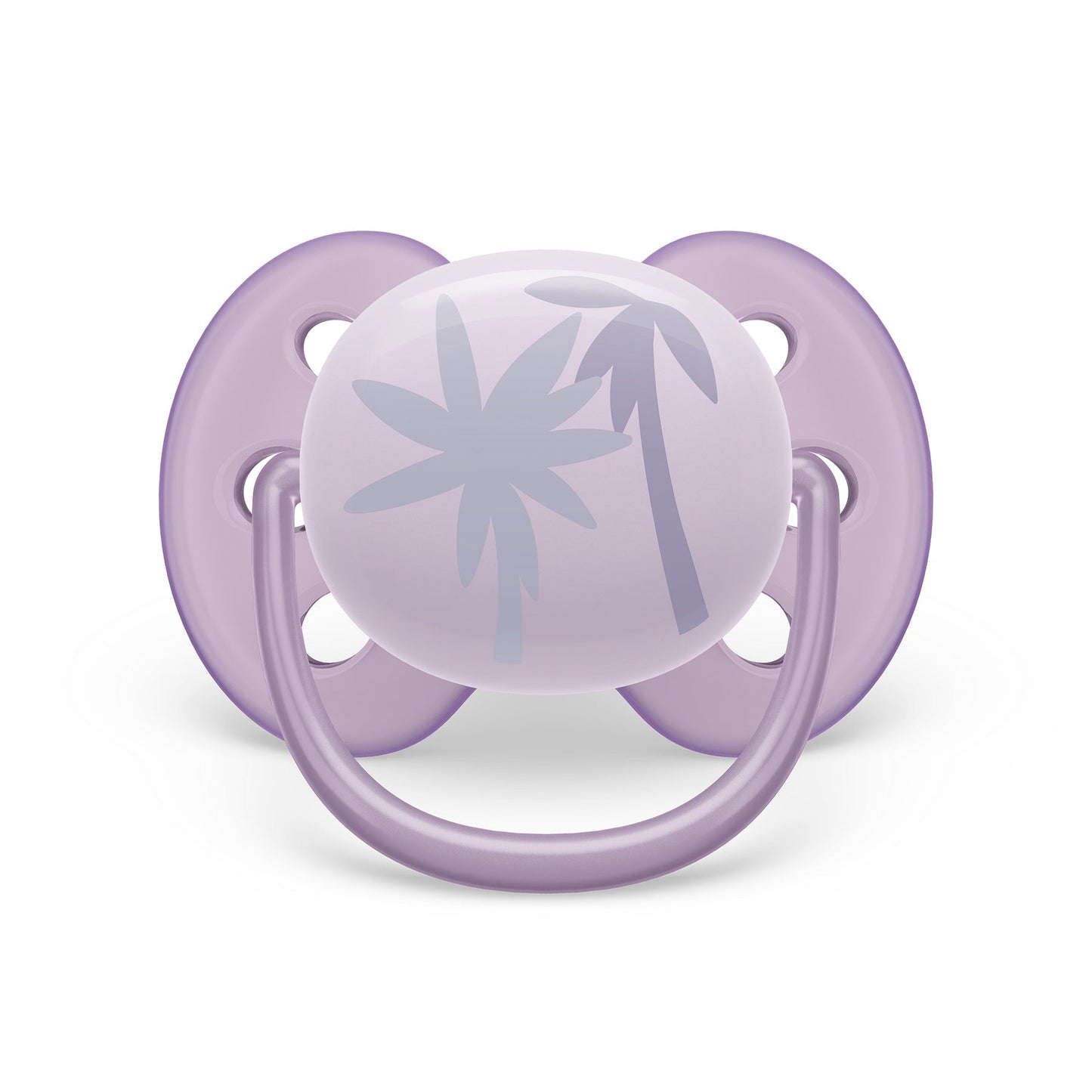 Philips Avent - Ultra Soft Pacifier - 0-6m - Lychee Elephant + Lilac Palms - 2 pack