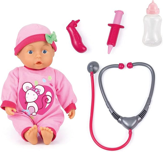 BAYER DOCTOR SET DOLL WITH 24 SOUNDS  33cm