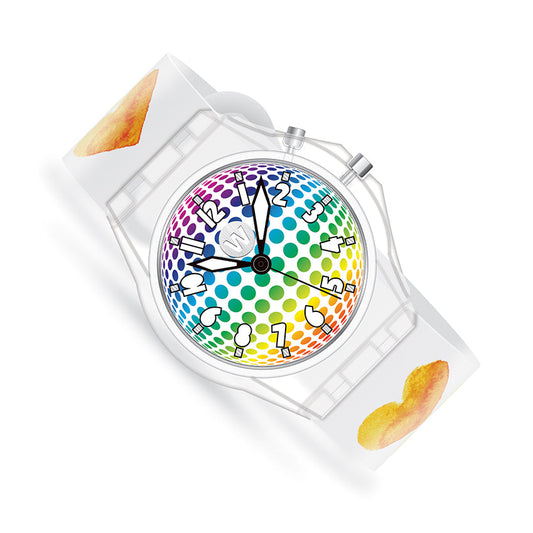 Watchitude -Watercolour Hearts - Light Up Watch - Glow