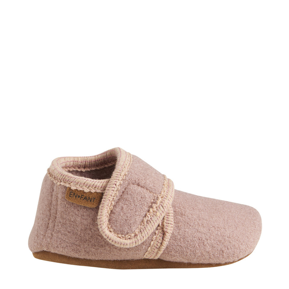 En Fant- Baby Wool Slippers (Bark)