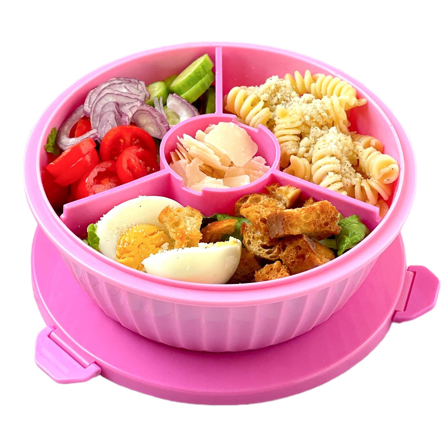 Yumbox - Poke Bowl with 3 Part Divider - Guava Pink