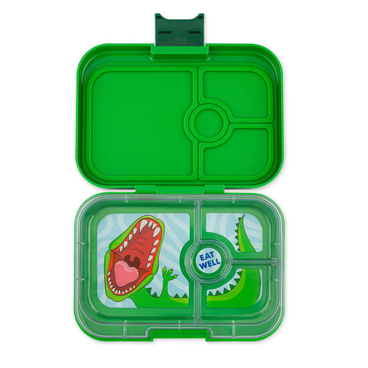 Yumbox Panino - Leakproof Sandwich Friendly Bento Box - Jurassic Green (Dino)