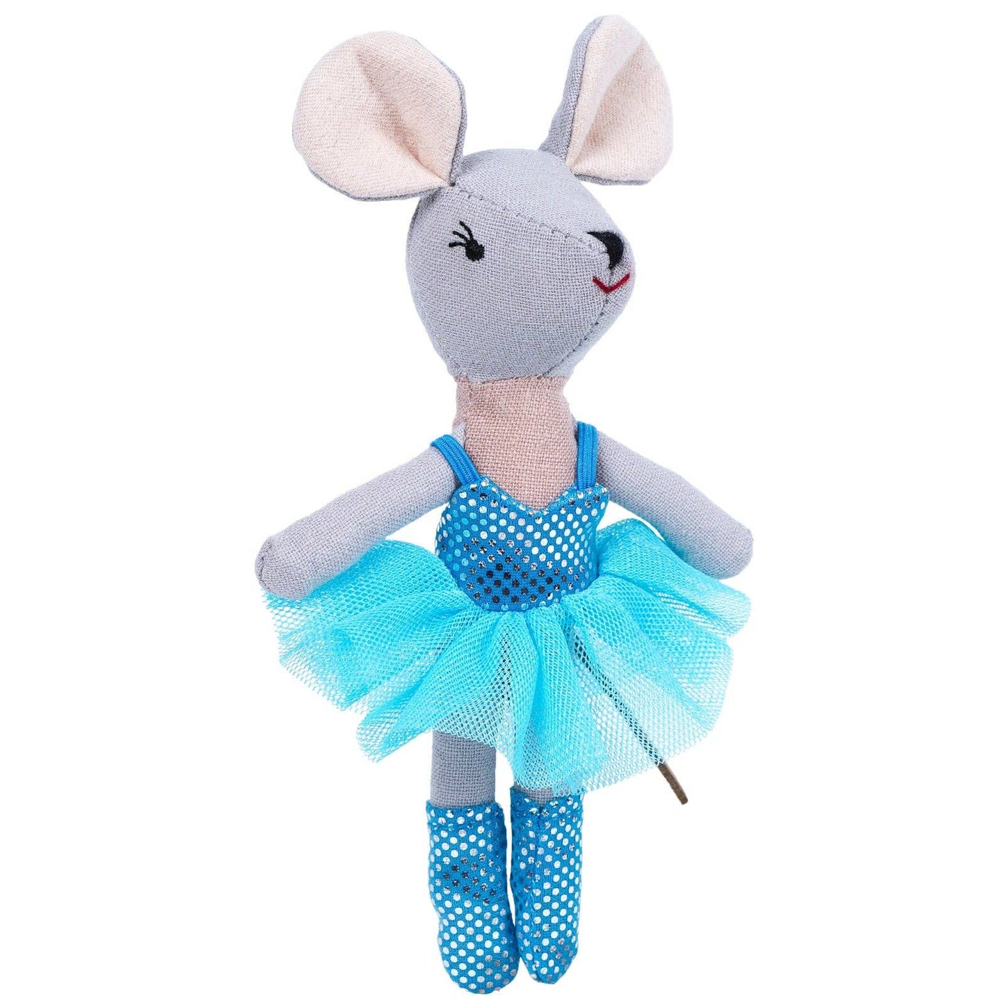 Levlovs - Ballerina Mouse and Friends in a Theater Box, with Magnetic Hands - 5.5"