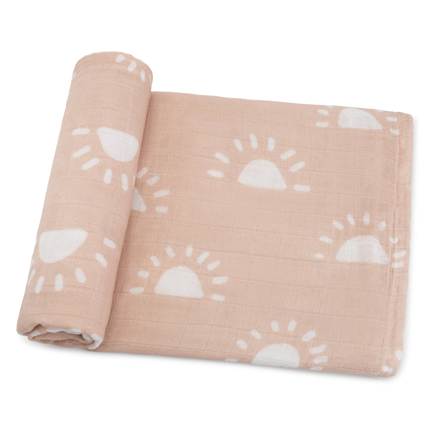 Comfy Cubs - Baby Muslin Swaddle Blankets,  Pack Of 1 & 2 By Comfy Cubs: Pack Of 1 / Blush Sun