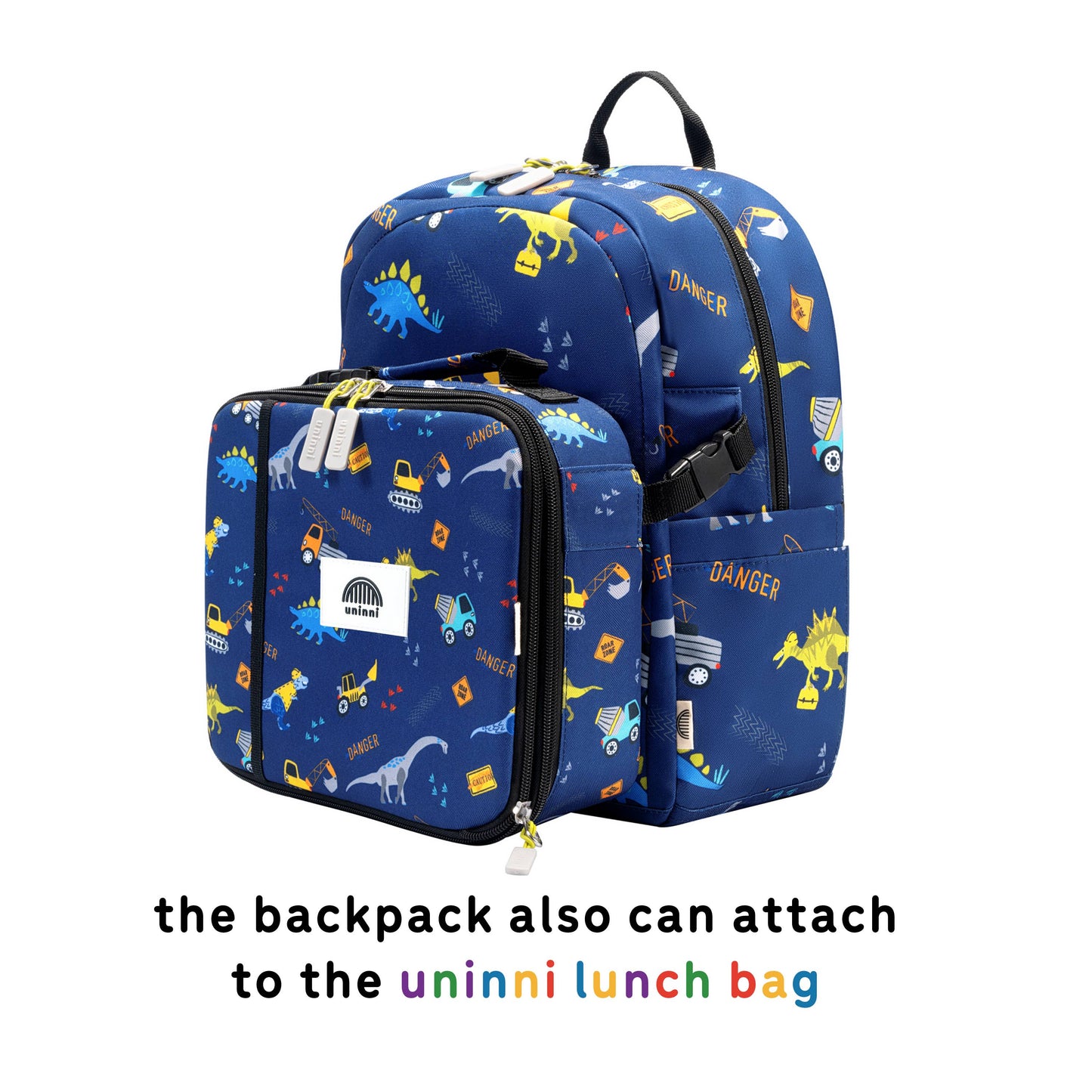 Uninni - Ethan Backpack-Blue Dinosaur