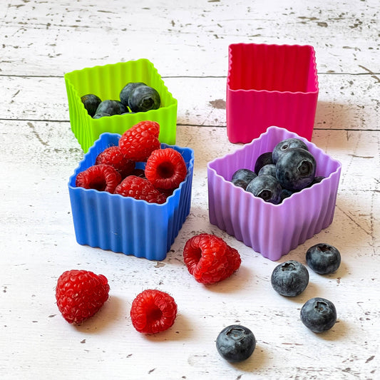 Yumbox - Multicolor Mini Silicone Bento Cubes Set of 8 (2 oz size)