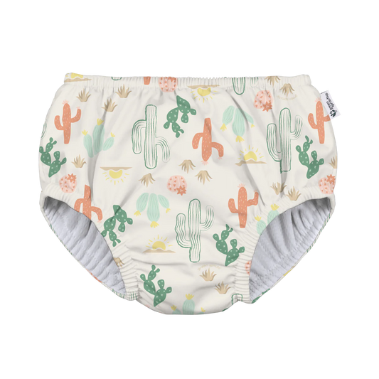 Greensprouts - Eco Pull - Up Swim Diaper - Light Sand Cactus