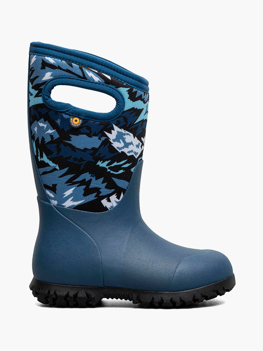 Bogs Kids York Insulated Rain Boot - Dark Blue Multi