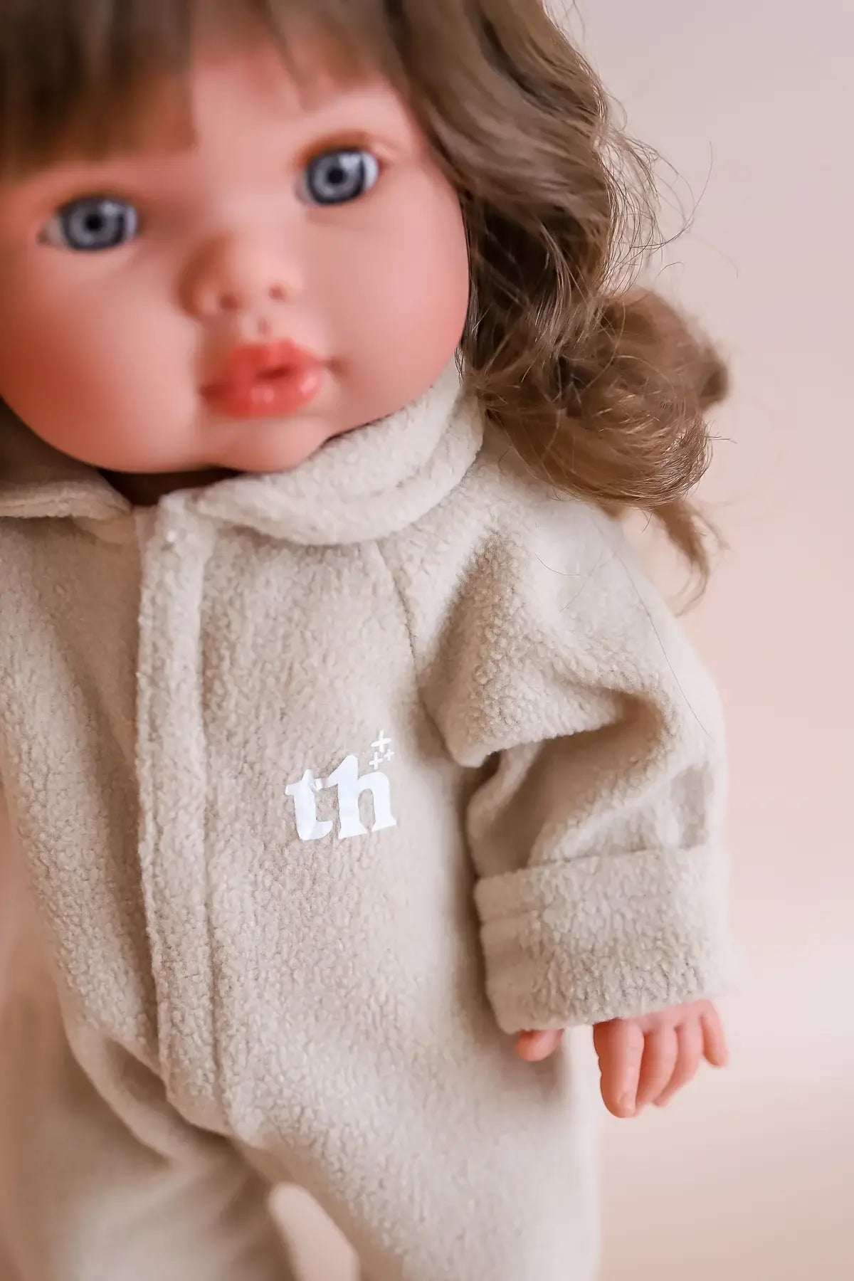 Tiny Harlow Doll Onesie - Taupe