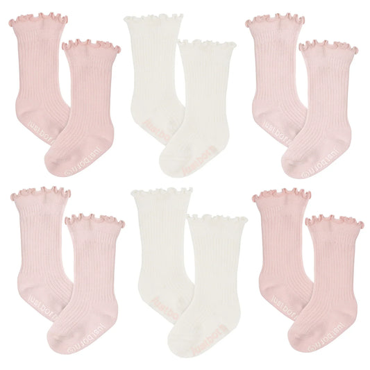 Just Born- 6-Pack Baby Girls Vintage Floral Socks