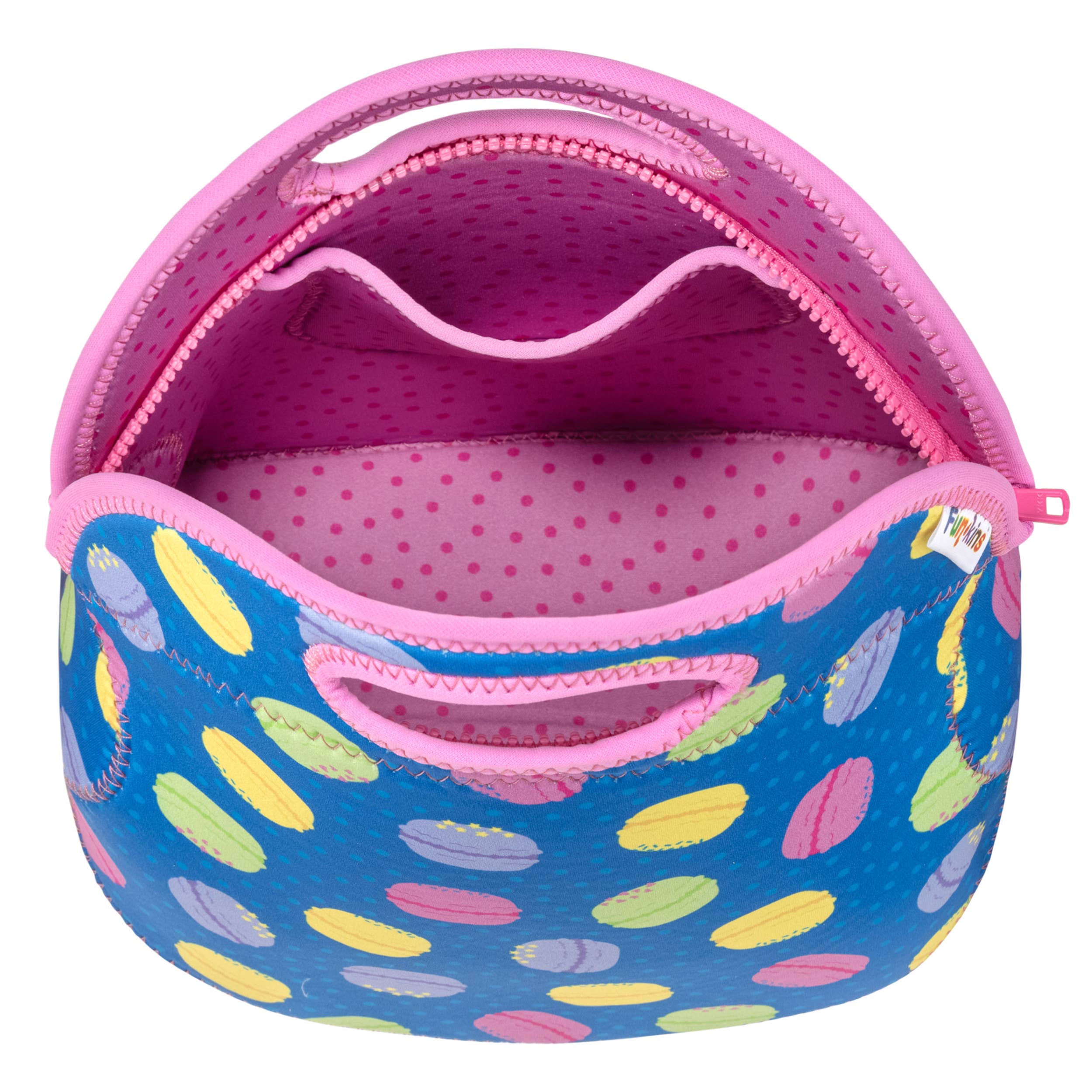 My Funkins Large Machine Washable Lunch Bag for Kids Macarons Little Treasures Kids