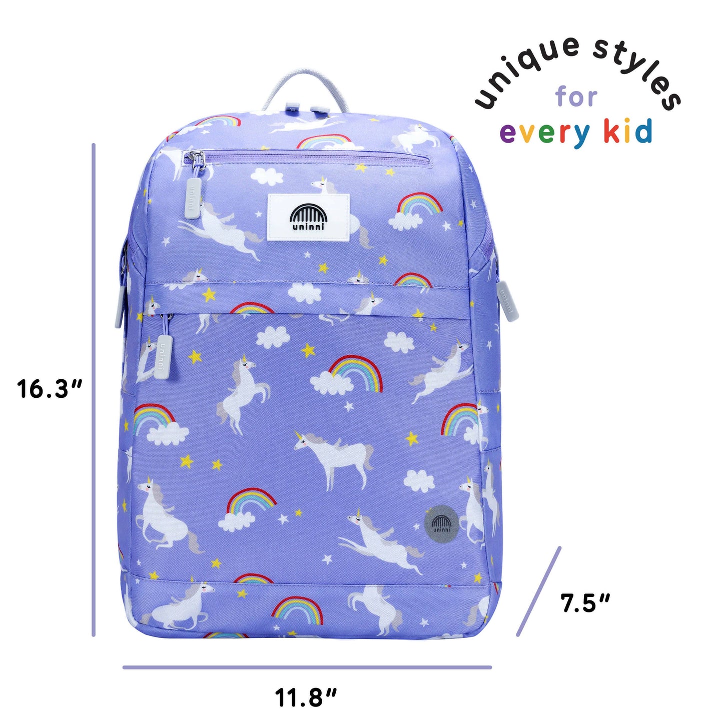 Uninni - Bailey Backpack - Rainbow Unicorn