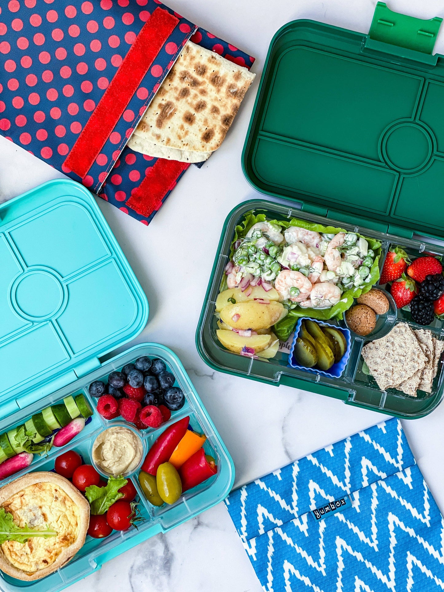 Yumbox - Leakproof Tapas Bento Box (Antibes Blue) - 5 Compartment