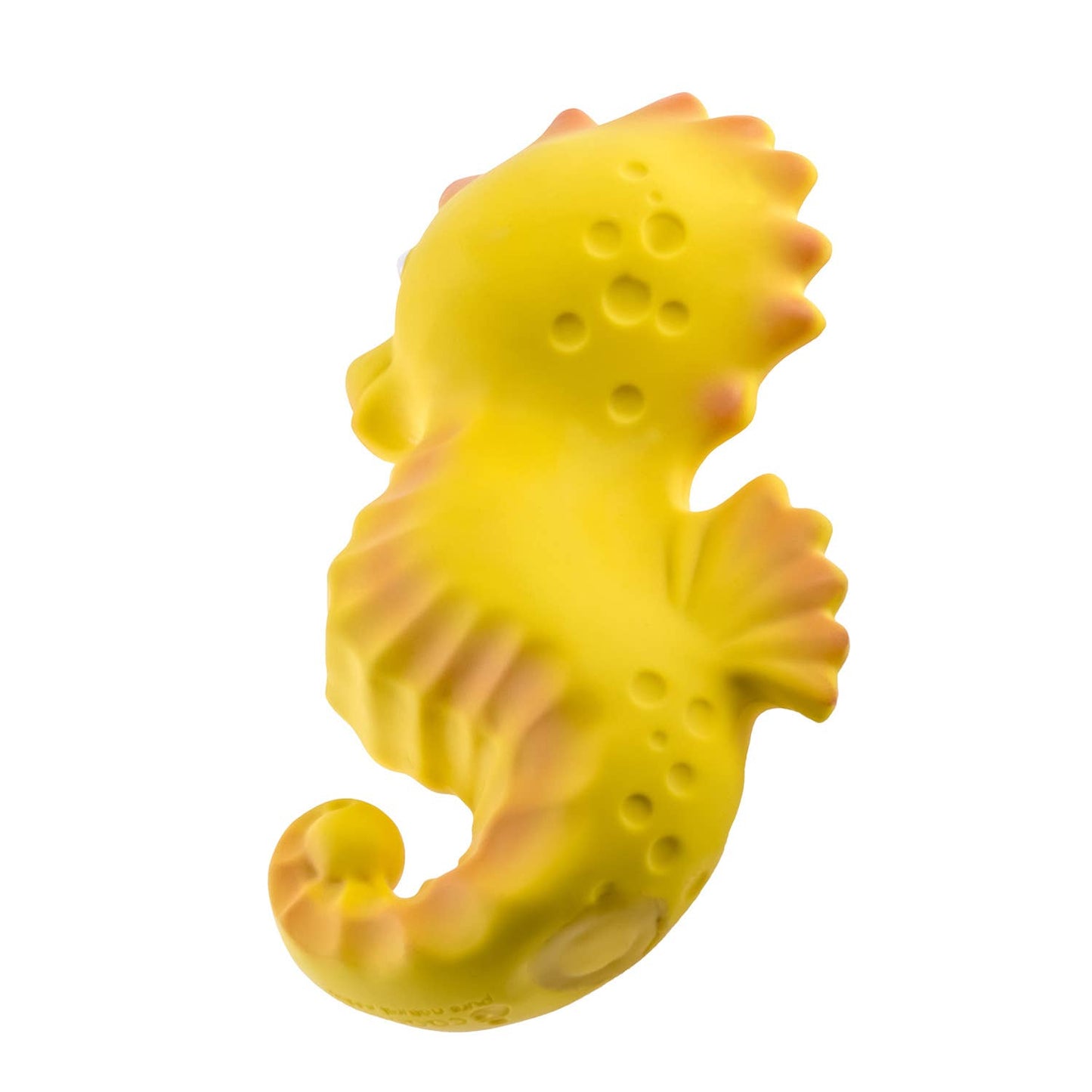 Caaocho Natural Rubber Toys - Seahorse Bath Toy Hole Free - 100% Pure Natural Rubber