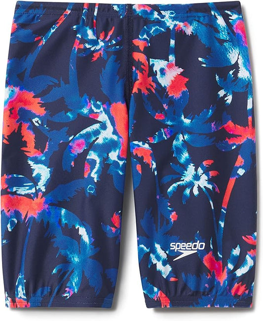 Speedo Boys Print Jammer Turkish Blue