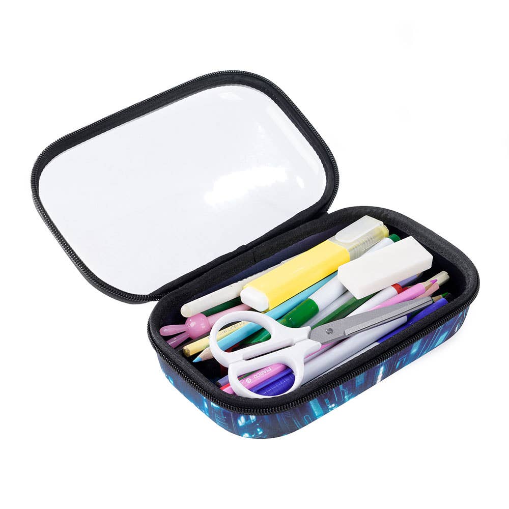 ZIPIT - ZIPIT Clear Top Pencil Box for Kids: Rainbow