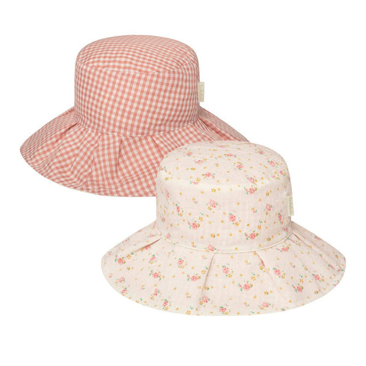 Rockahula - Tiny Blossom Pleated Reversible Sun Hat