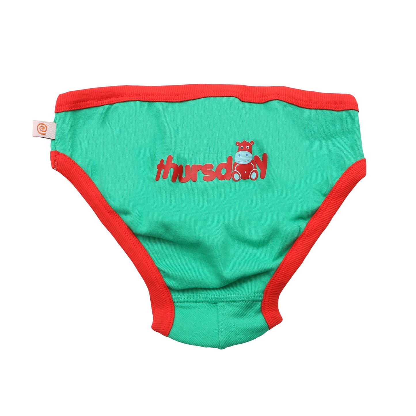 Kids Organic Pantys - 7Pc Set - Days Of The Week 4-5 Years