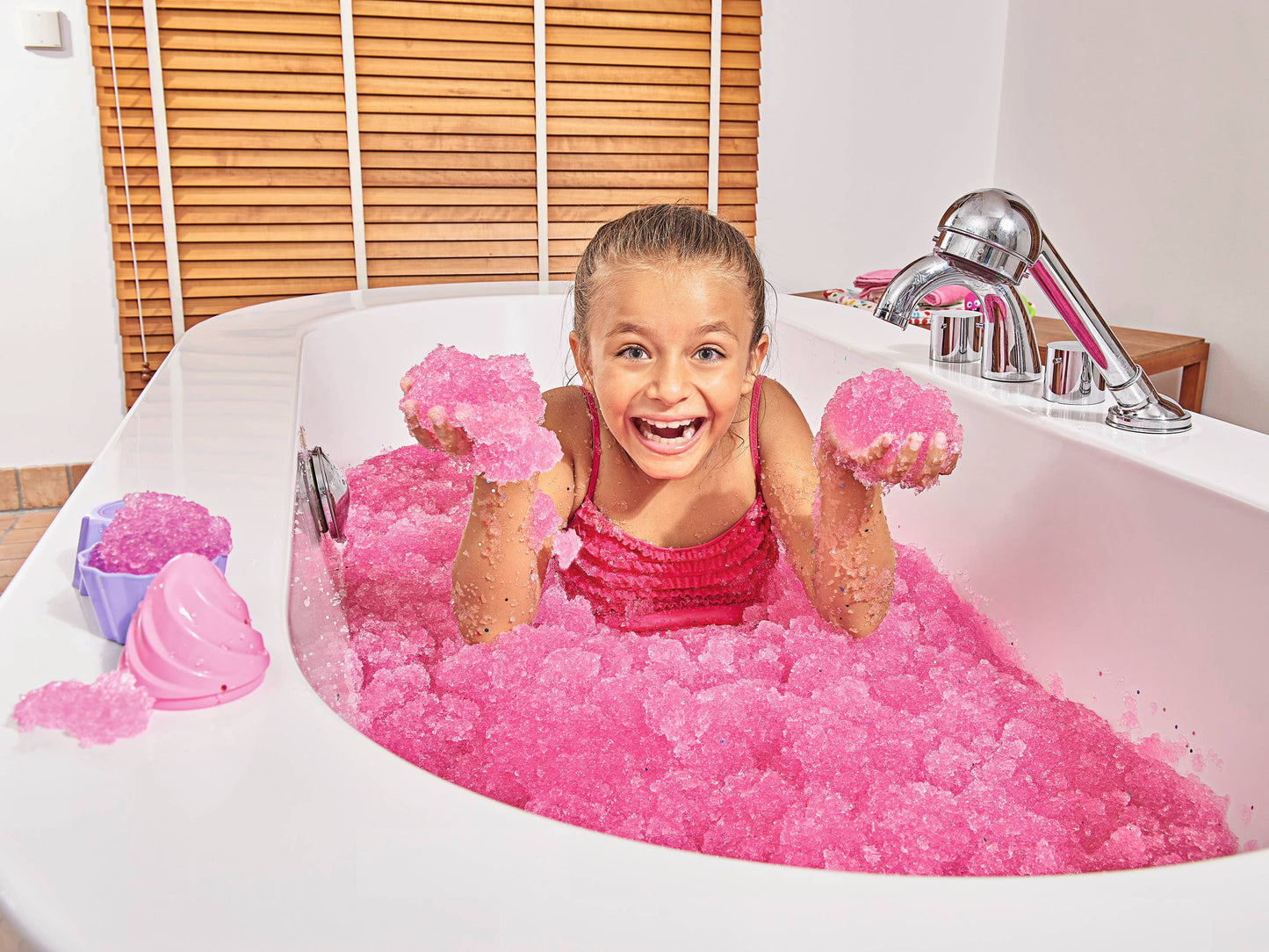 Zimpli Kids - Zimpli Bio Glitter Pink Gelli Baff - Kids Sensory Bath Toy