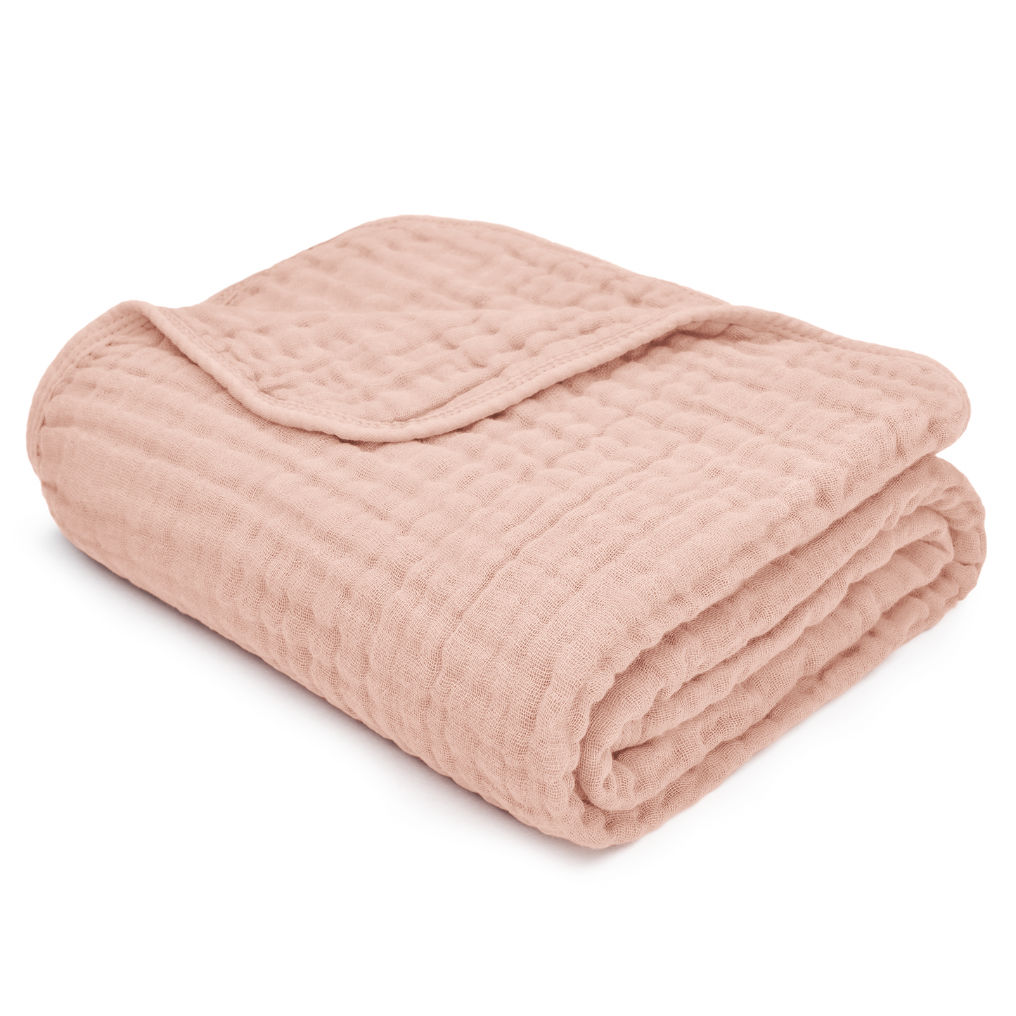 Comfy Cubs - Baby Muslin Cotton Blankets By Comfy Cubs: Blush