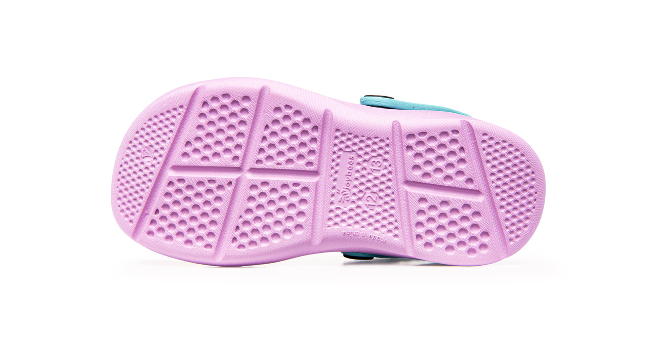 Joybees Kids Active Clog Lavender/Aqua