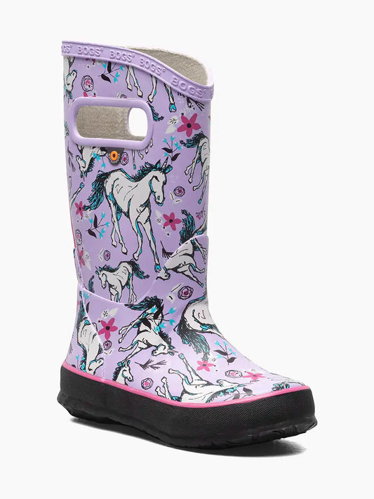 Bogs Rainboot Unicorn Lavender