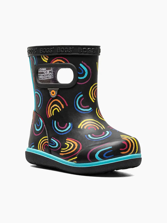 Bogs Skipper II Kids' Rain Boot Rainbow Multi