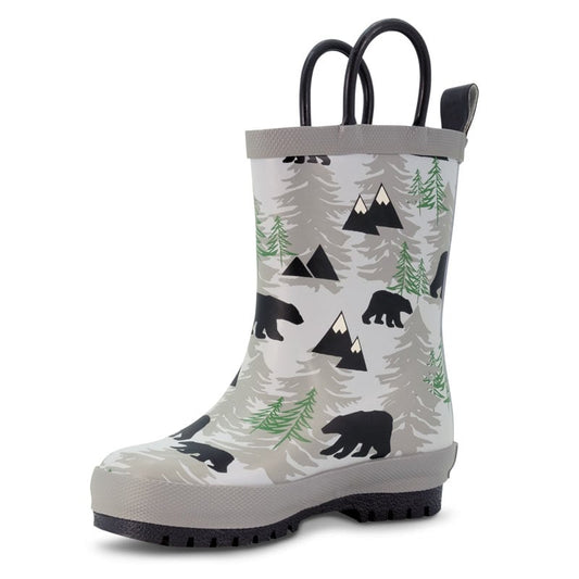 Jan & Jul- Kids Rubber Rain Boots (Handle) | Bear