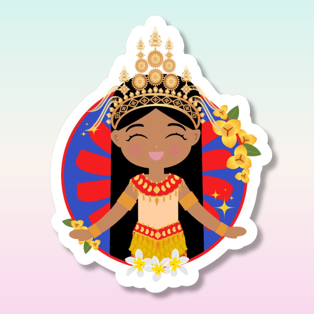 Joeydolls-Cambodian Cultural Celebration Die Cut Sticker