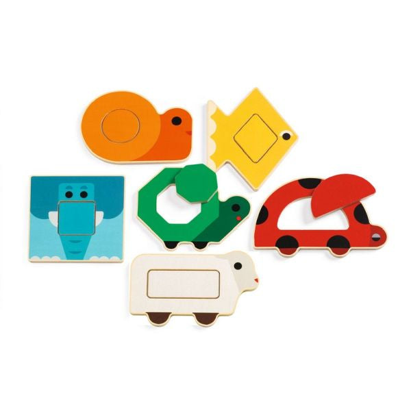 Djeco DuoBasic Wooden Puzzle