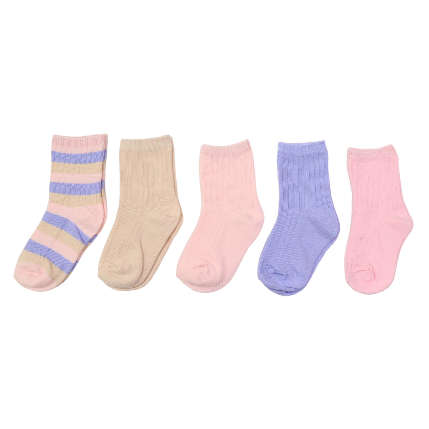 Korango -  Ribbed Socks 5pk Plain