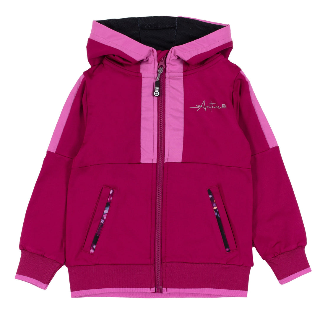 Nano-Girls Magenta Athletic Hooded Jacket