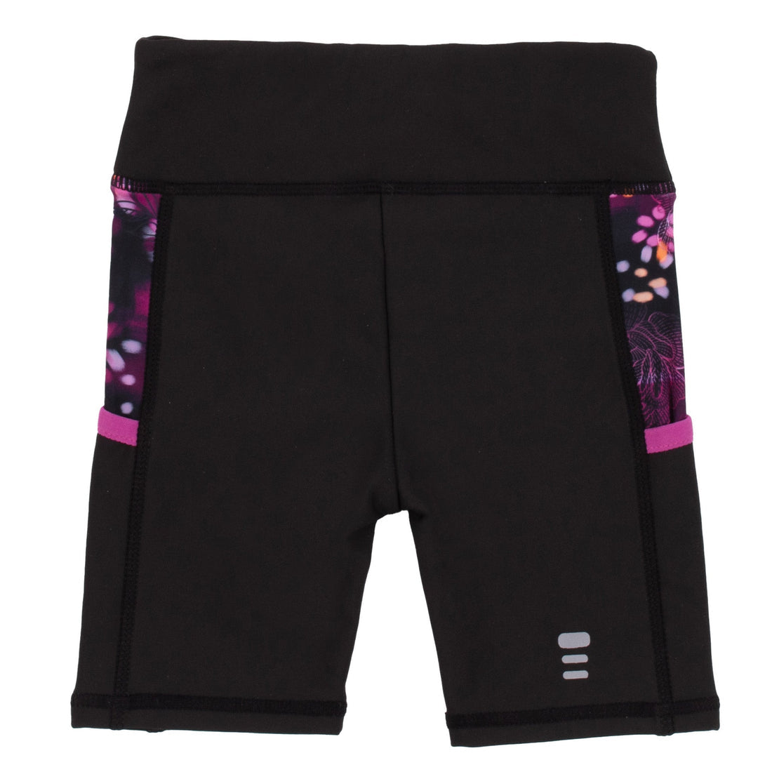 Nano-Girls Black Athletic Cycling Shorts