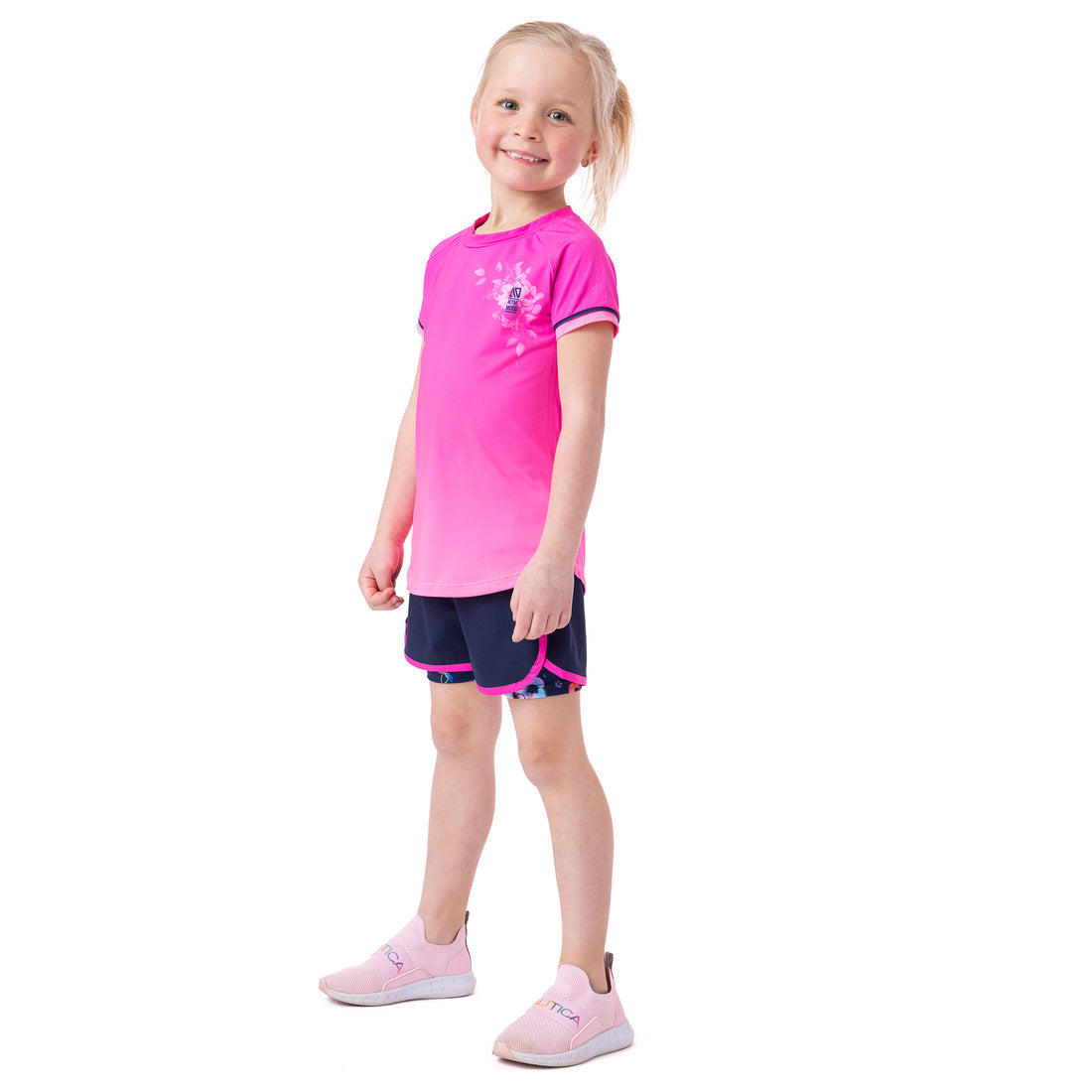 Nano-Girls Navy Athletic Shorts