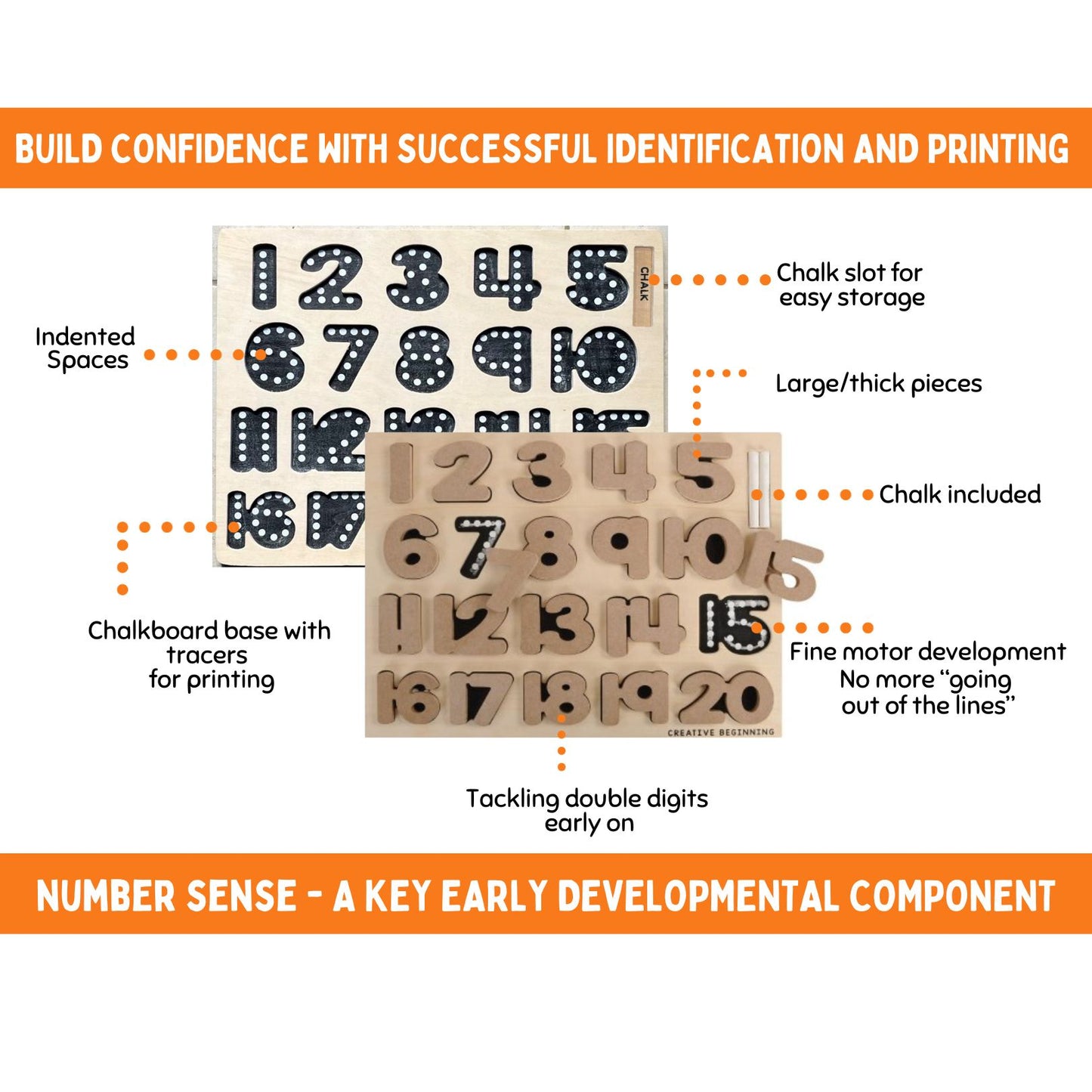 Creative Beginning-Numbers Raised Puzzle