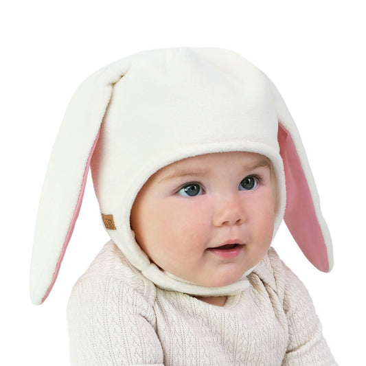 Jan & Jul Cream Bunny | Fleece Animal Hat