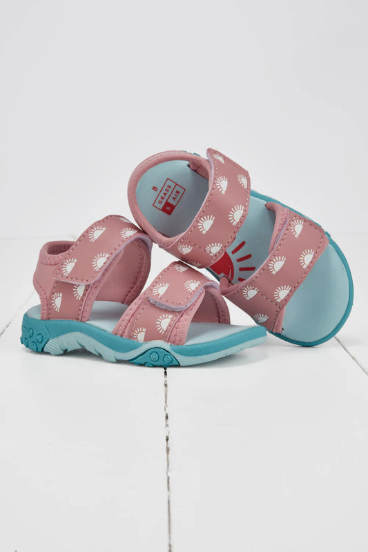 Grass & Air Color Changing Kids Sandal - Rose