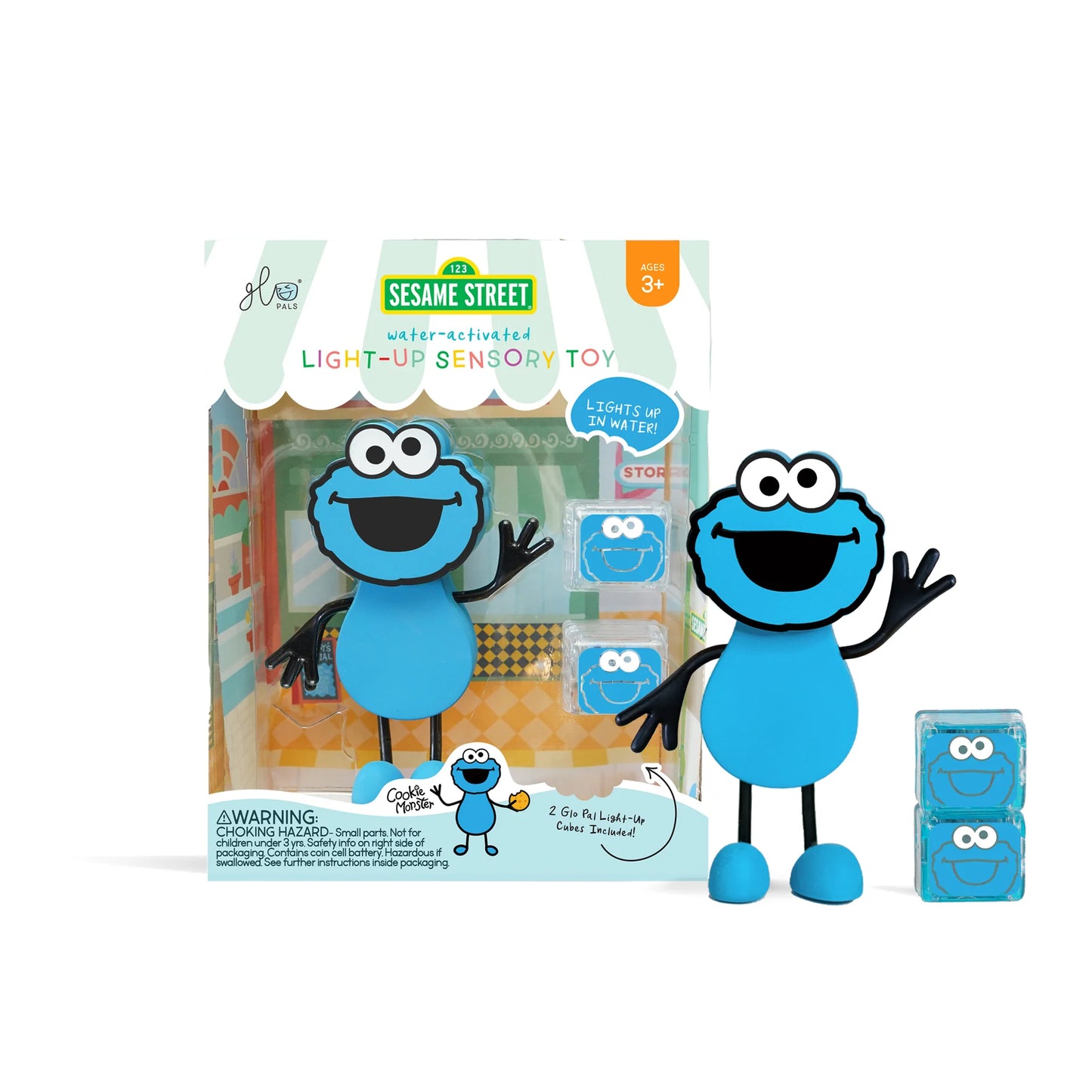 Sesame Street Pal Character - Cookie Monster Glo Pal Character