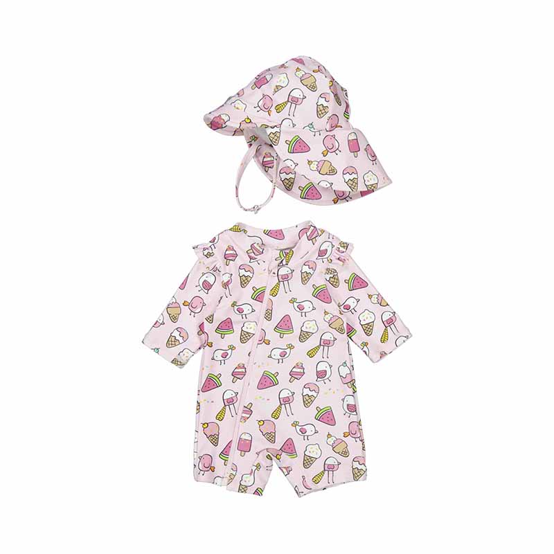 Mayoral Bathing Sun Suit with Hat