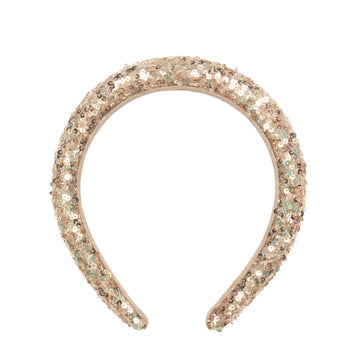 Rockahula: Gold Sequin Padded Headband