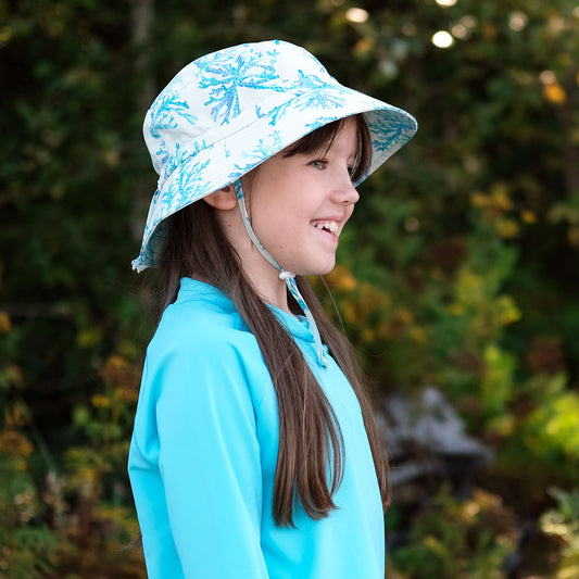 Jan & Jul  Aqua Dry Bucket Hat - Blue Coral