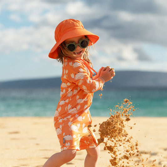 Jan & Jul  Aqua Dry Bucket Hat - Bright Orange